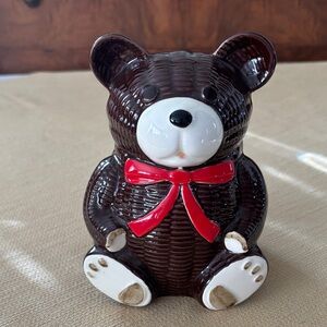 Vintage 1979 OTAGIRI JAPAN Ceramic Bear Bank MINT